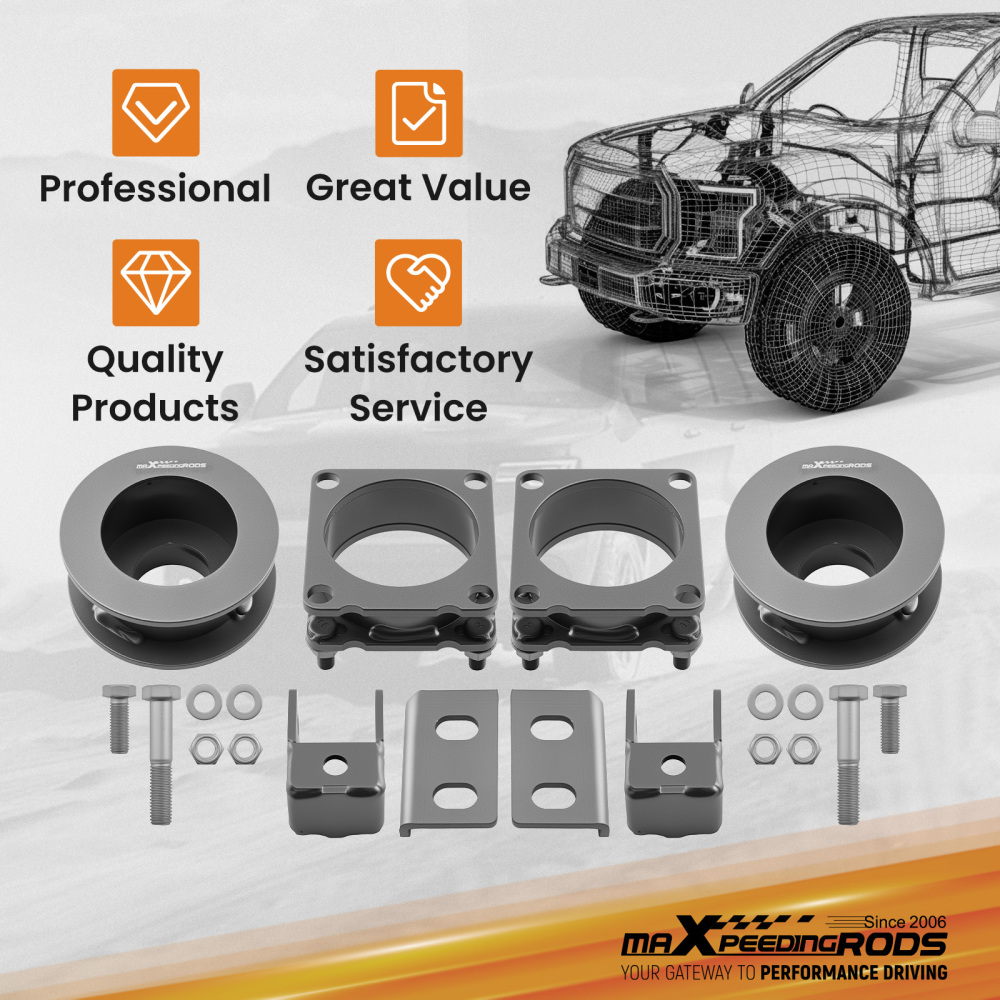 2 F+R Suspension Lift Spacer Kit compatible for Ford Explorer 2011-2019 2WD 4WD Steel