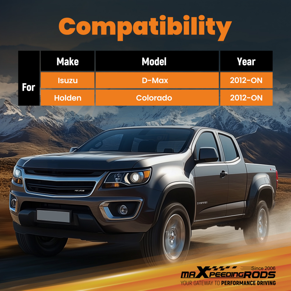 2 Inch Front Rear Lift compatible for Isuzu D-Max/Compatible for Colorado 2012-ON Spacer Kit Steel