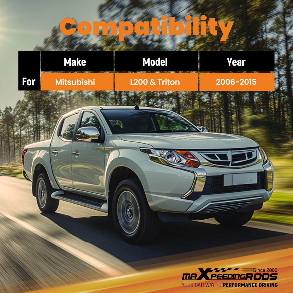 1.25 Front 2 Rear Suspension Lift Kit compatible for Mitsubishi L200 Triton 2006-2015