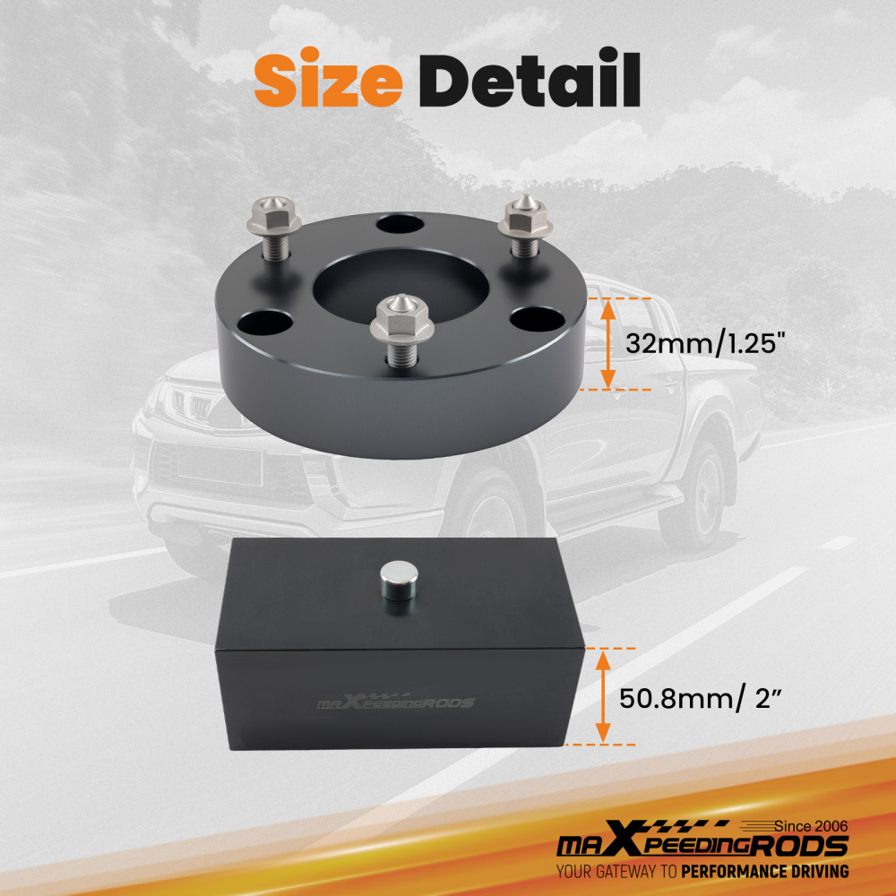 1.25 Front 2 Rear Suspension Lift Kit compatible for Mitsubishi L200 Triton 2006-2015