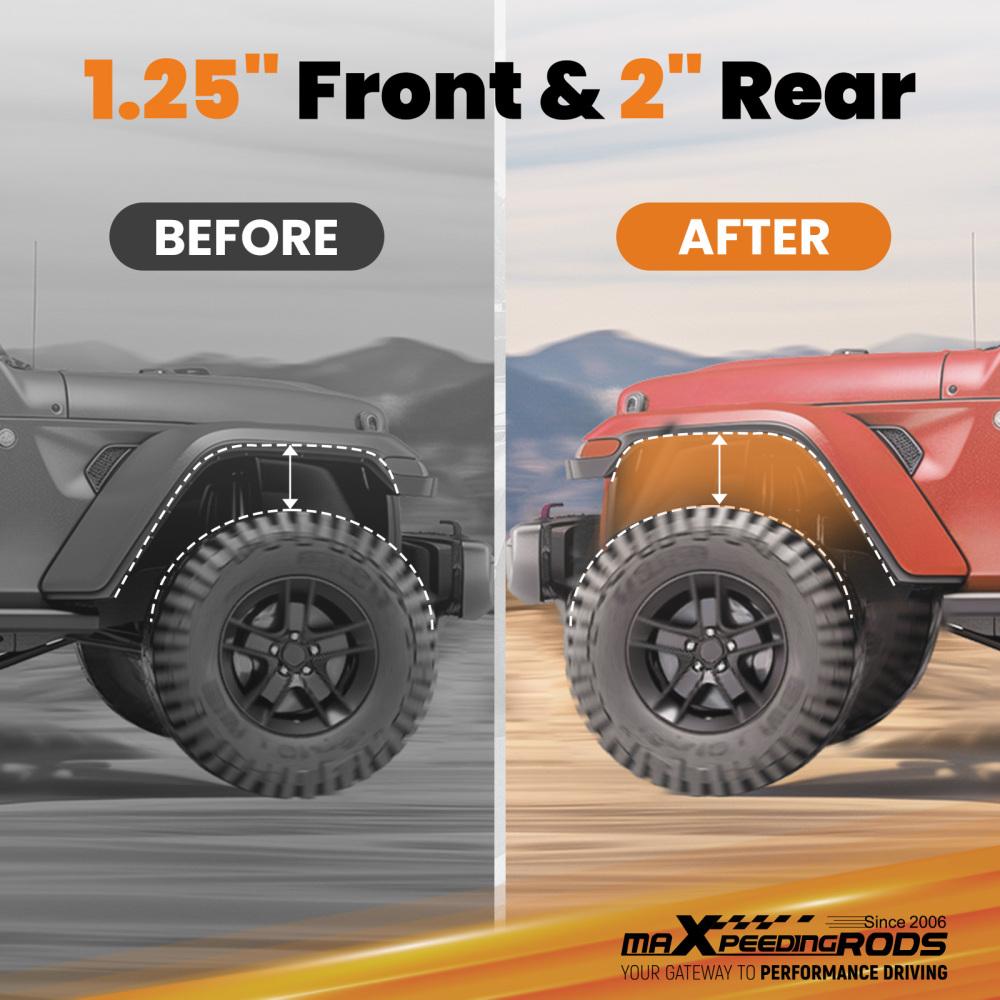 1.25 Front 2 Rear Suspension Lift Kit compatible for Mitsubishi L200 Triton 2006-2015