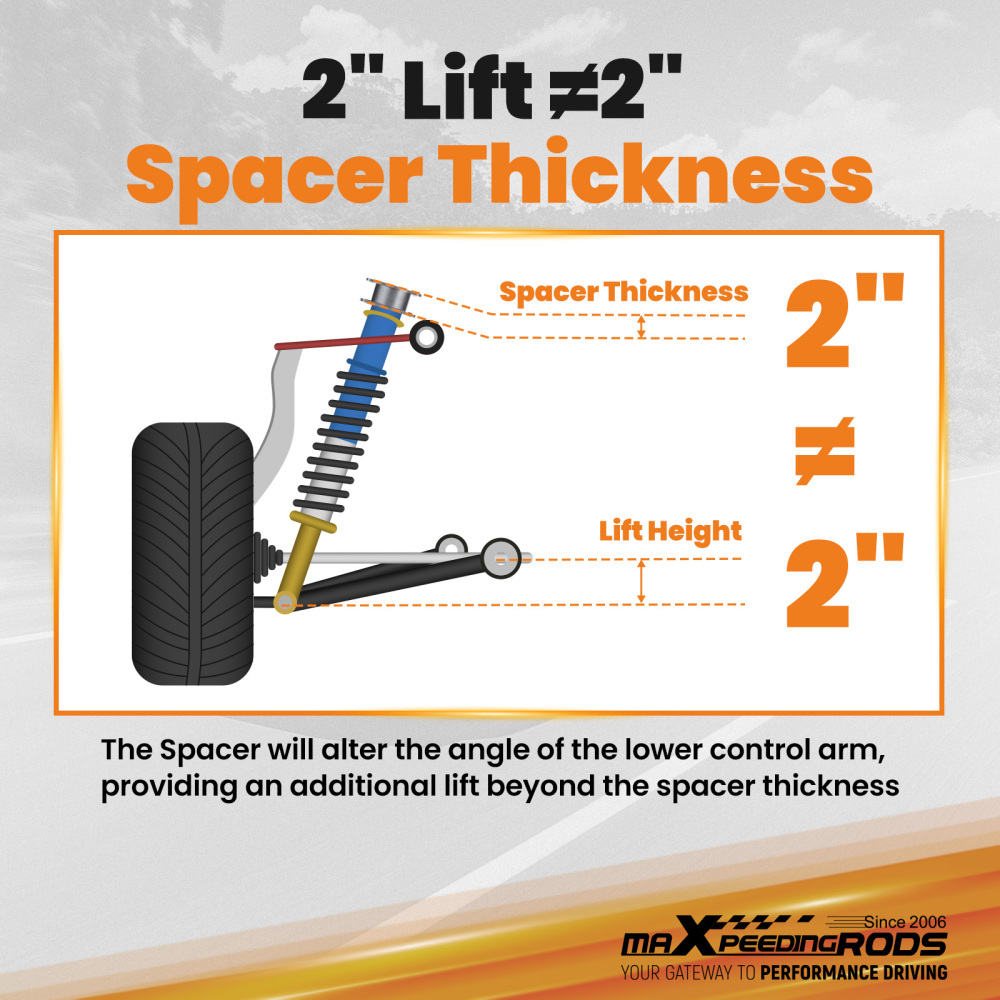 1.25 Front 2 Rear Suspension Lift Kit compatible for Mitsubishi L200 Triton 2006-2015