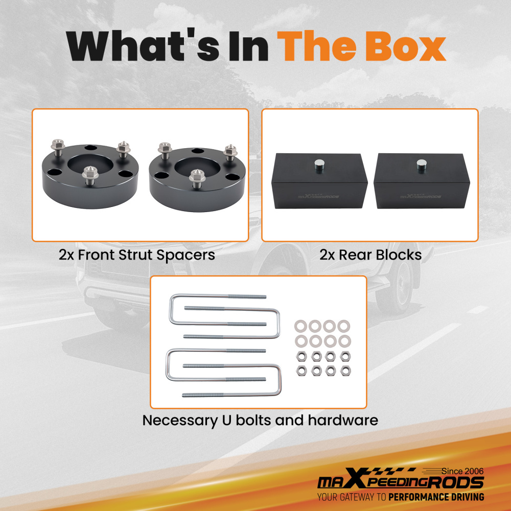 1.25 Front 2 Rear Suspension Lift Kit compatible for Mitsubishi L200 Triton 2006-2015