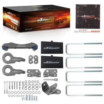 2-3 Front 3 Rear Lift Kit compatible for Chevy K2500 K3500 88-99 4WD Torsion Key Block