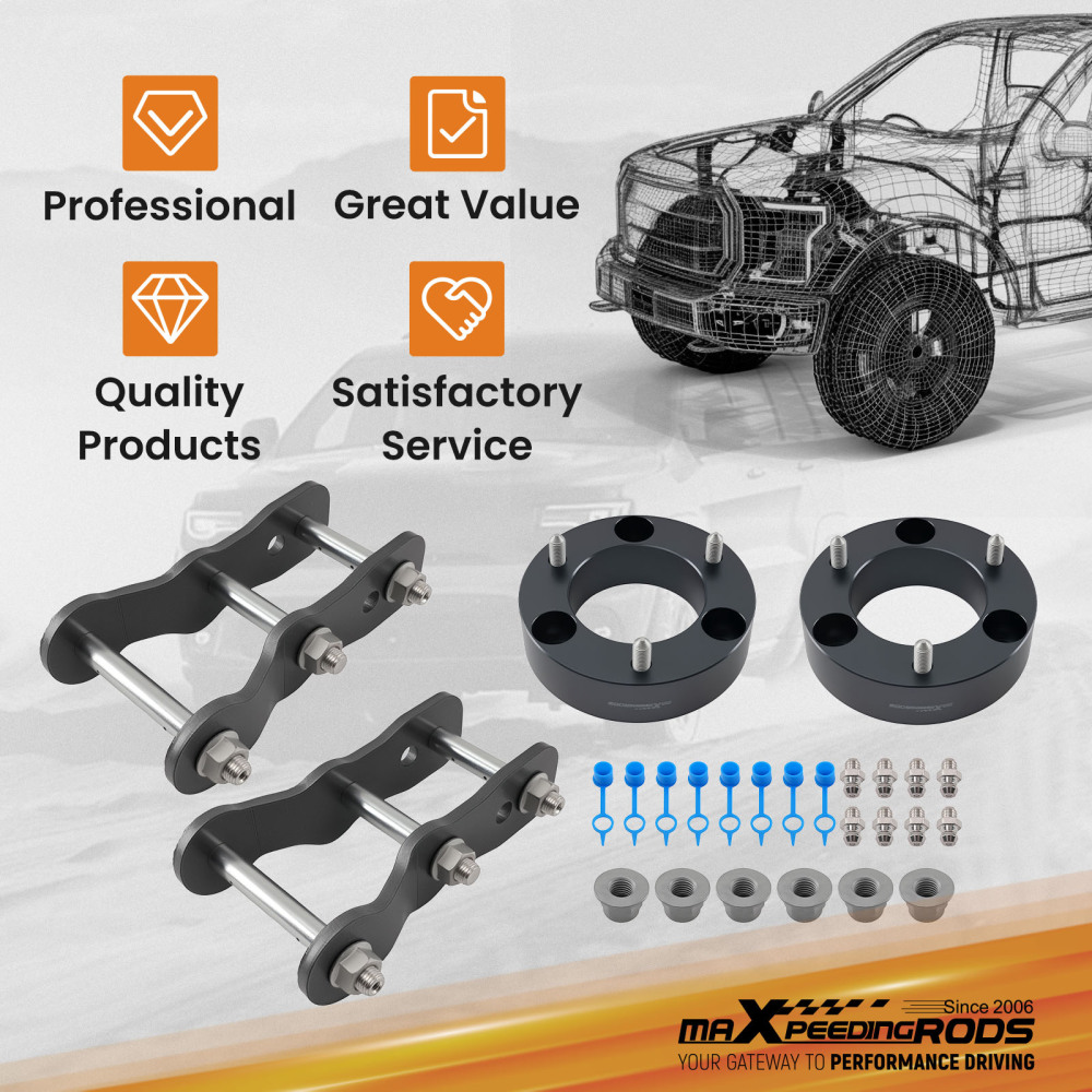 3 Front 2 Rear Lift Spacer Kit compatible for Mitsubishi Triton MQ MR 4WD 2015-Present