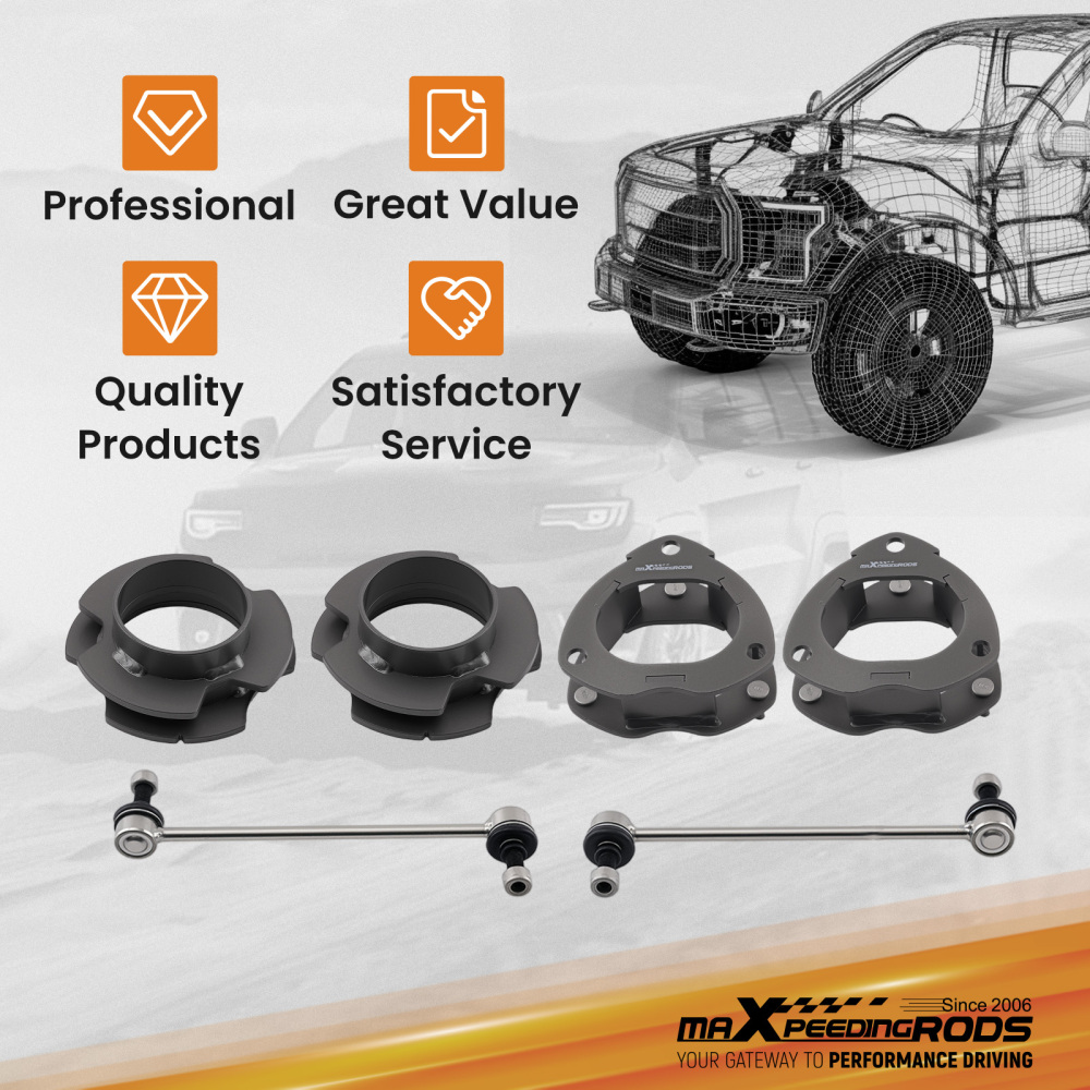 2 inch Leveling Kit with Sway Bar Steel compatible for Honda Odyssey 2WD/4WD 1999-2017