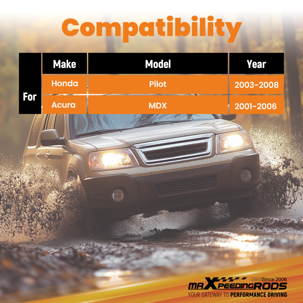 3 Inch Suspension Lift Spacer compatible for Honda Pilot 03-08 compatible for Acura MDX 01-06 Steel Kit