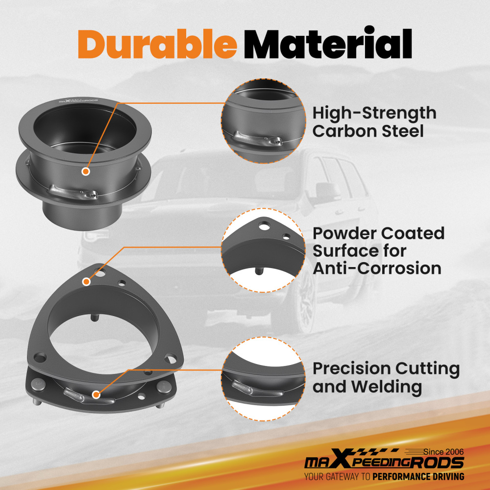 2.5 2 Front Rear Lift Kit compatible for Honda Pilot 2009-2015 Spacer w/ Links