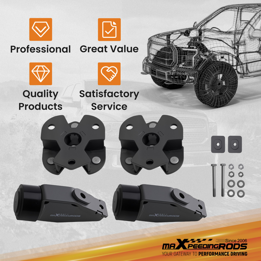 2 Inch Front Leveling Lift Kit compatible for Ram 1500 4WD 2012-2024 Spacer Strut