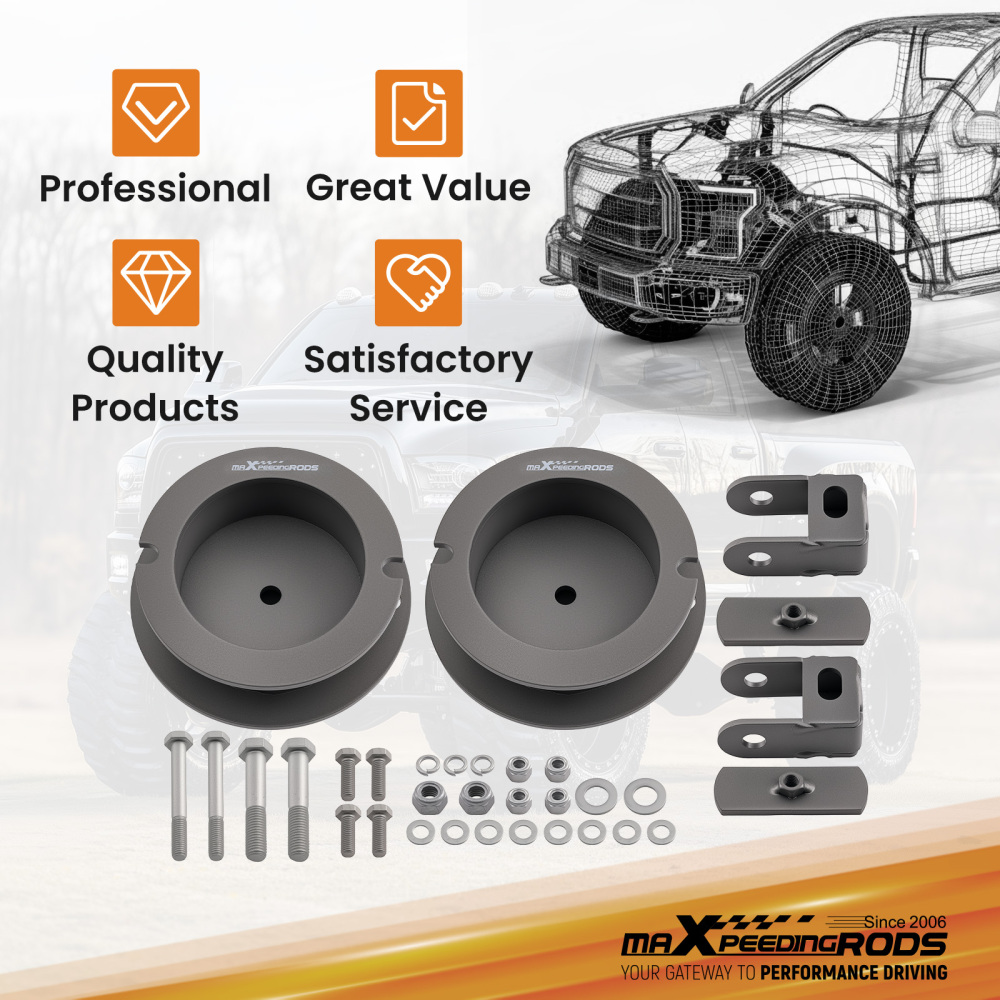 Suspension Lift 2 Front Kit compatible for Dodge Ram 2500 3500 4WD 2013-2024