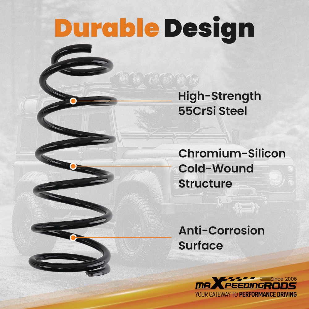 Rear Coil Springs Leveling Kit 2.5 inch Lift compatible for Toyota 4Runner 03-24