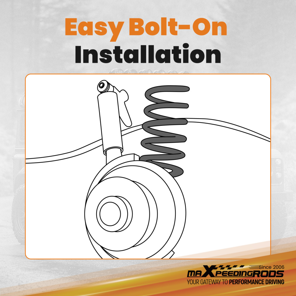 Rear Coil Springs Leveling Kit 2.5 inch Lift compatible for Toyota 4Runner 03-24