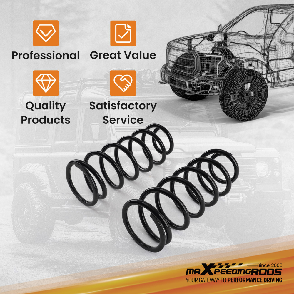 Rear Coil Springs Leveling Kit 2.5 inch Lift compatible for Toyota 4Runner 03-24