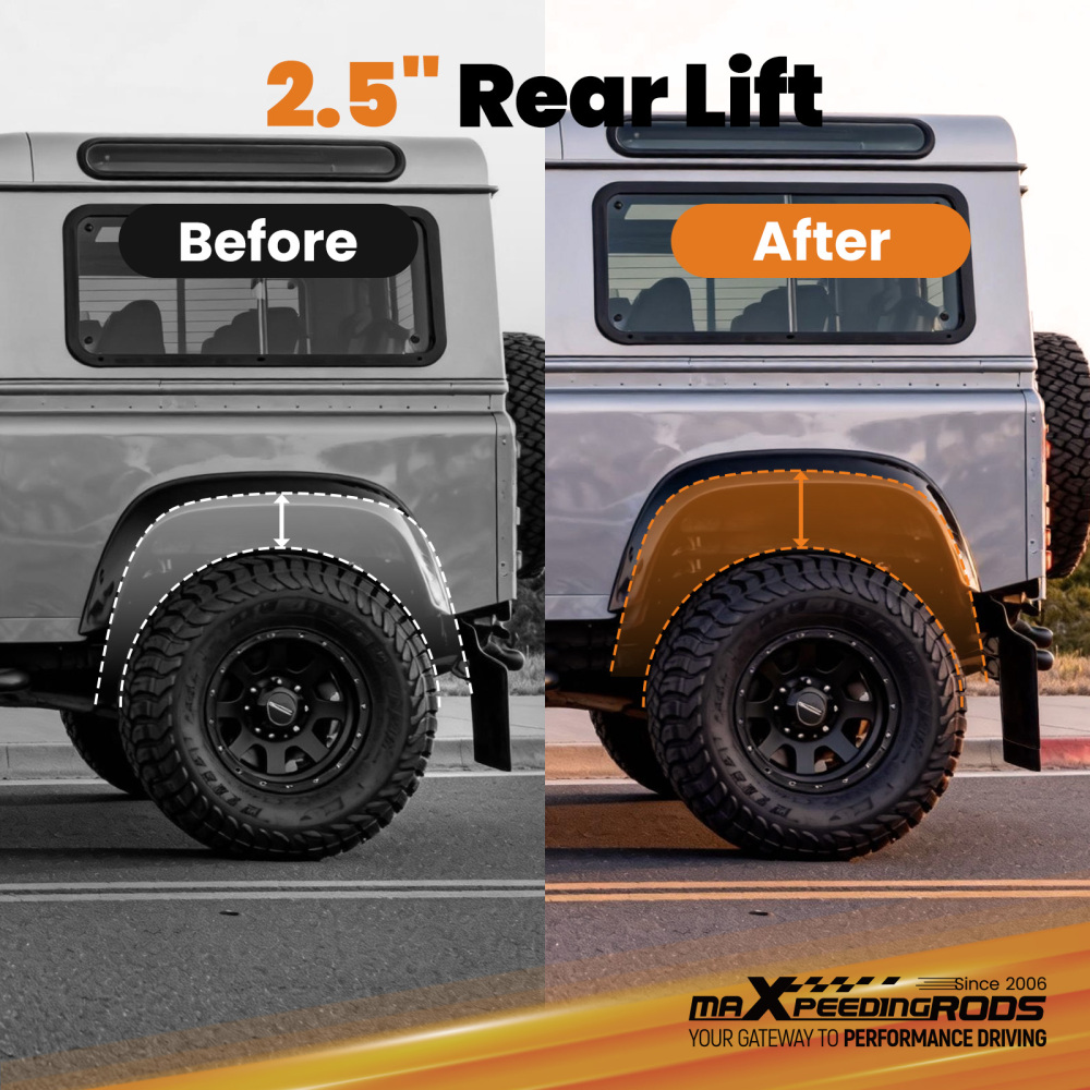 Rear Coil Springs Leveling Kit 2.5 inch Lift compatible for Toyota 4Runner 03-24