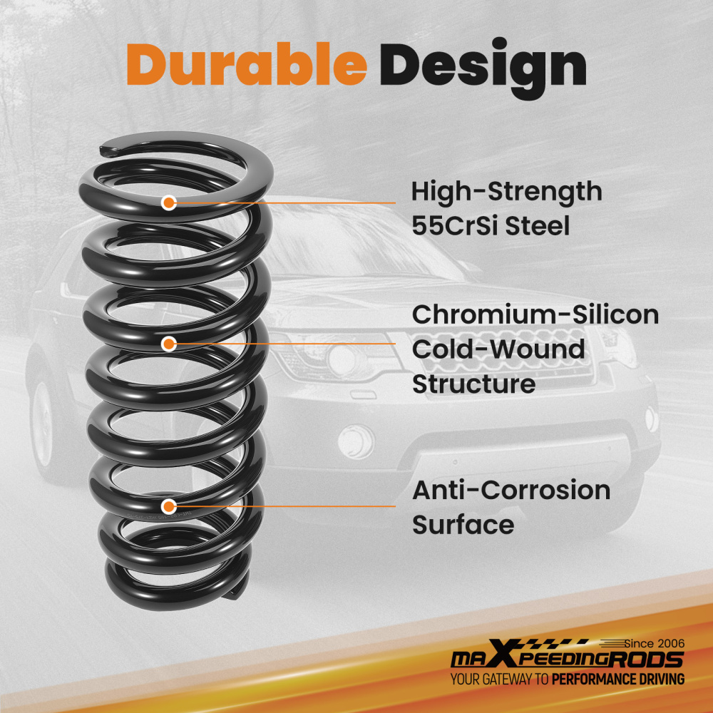 2 Inch Coil Spring Lift Kit compatible for Land Rover Discovery AWD 2004-2009 Front Rear