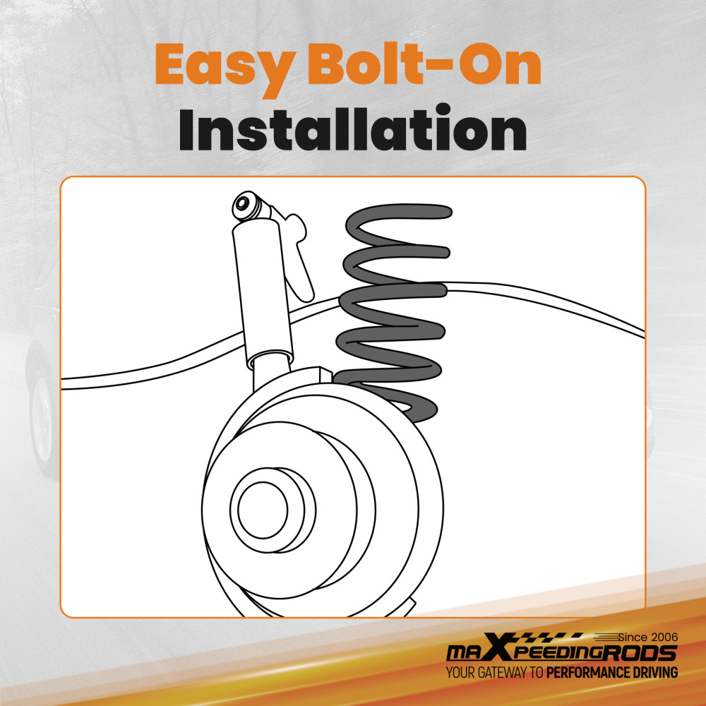 2 Inch Coil Spring Lift Kit compatible for Land Rover Discovery AWD 2004-2009 Front Rear