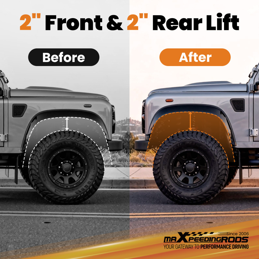 2 Inch Coil Spring Lift Kit compatible for Land Rover Discovery AWD 2004-2009 Front Rear