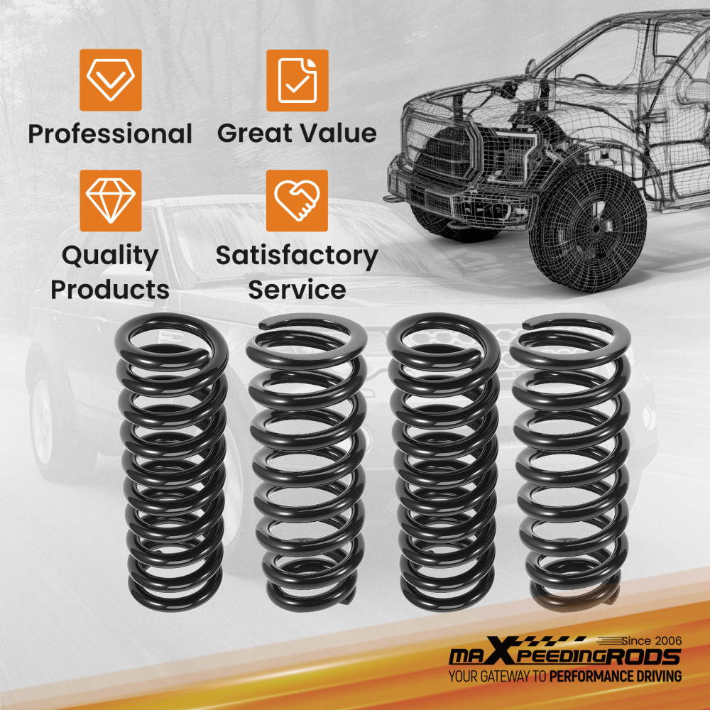 2 Inch Coil Spring Lift Kit compatible for Land Rover Discovery AWD 2004-2009 Front Rear