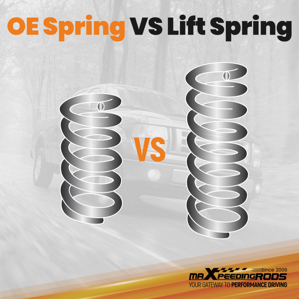 2 Front Coil Lift Spring Kit compatible for Ford F-150 compatible for Lightning 2WD 1997-2003 Suspension