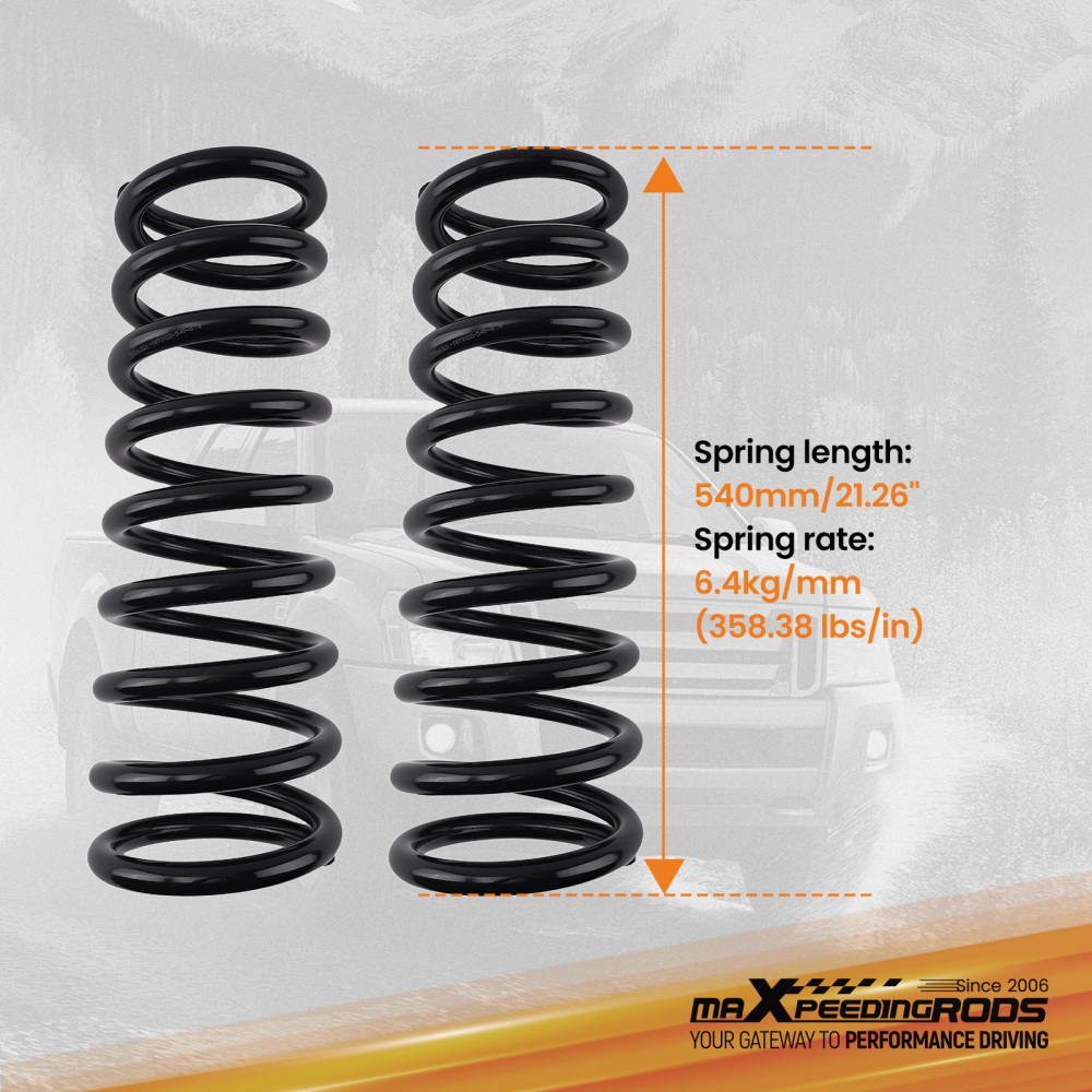 2 Front Coil Lift Springs compatible for Ram 3500 4WD 2003-2012 Diesel Engine Only