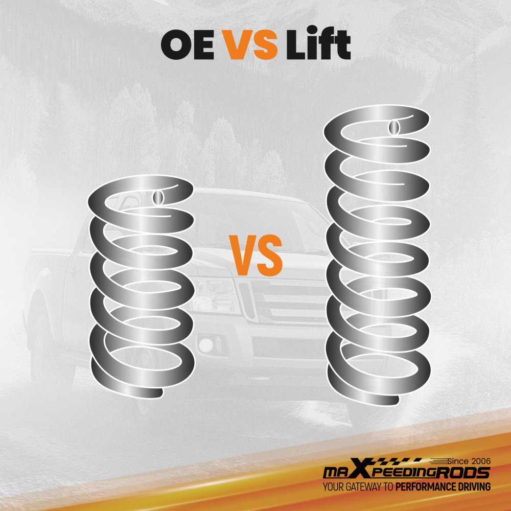 2 Front Coil Lift Springs compatible for Ram 3500 4WD 2003-2012 Diesel Engine Only