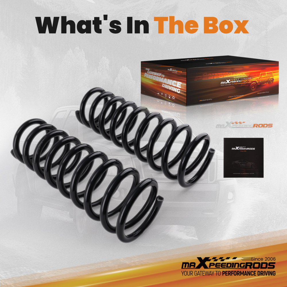 2 Front Coil Lift Springs compatible for Ram 3500 4WD 2003-2012 Diesel Engine Only