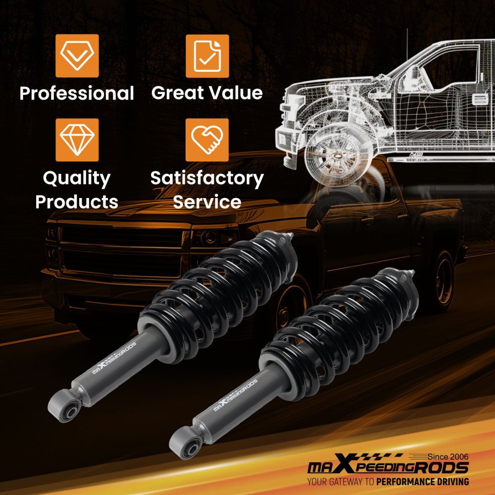 2 Inch Front Lift Strut compatible for Chevrolet Colorado/GMC Canyon 2015-2023 Kit