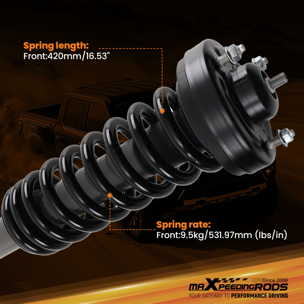 Front Performance Loaded Struts compatible for Ford F150 2WD 2014-2025 Pair 2Lift