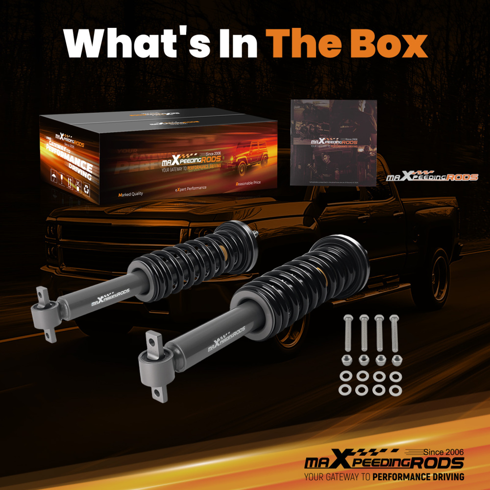 3 Front Lifted Struts Loaded Leveling Struts compatible for Ford F-150 4WD 2014-2025