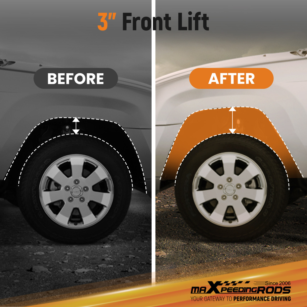 3 Front Lifted Struts Loaded Leveling Struts compatible for Ford F-150 4WD 2014-2025