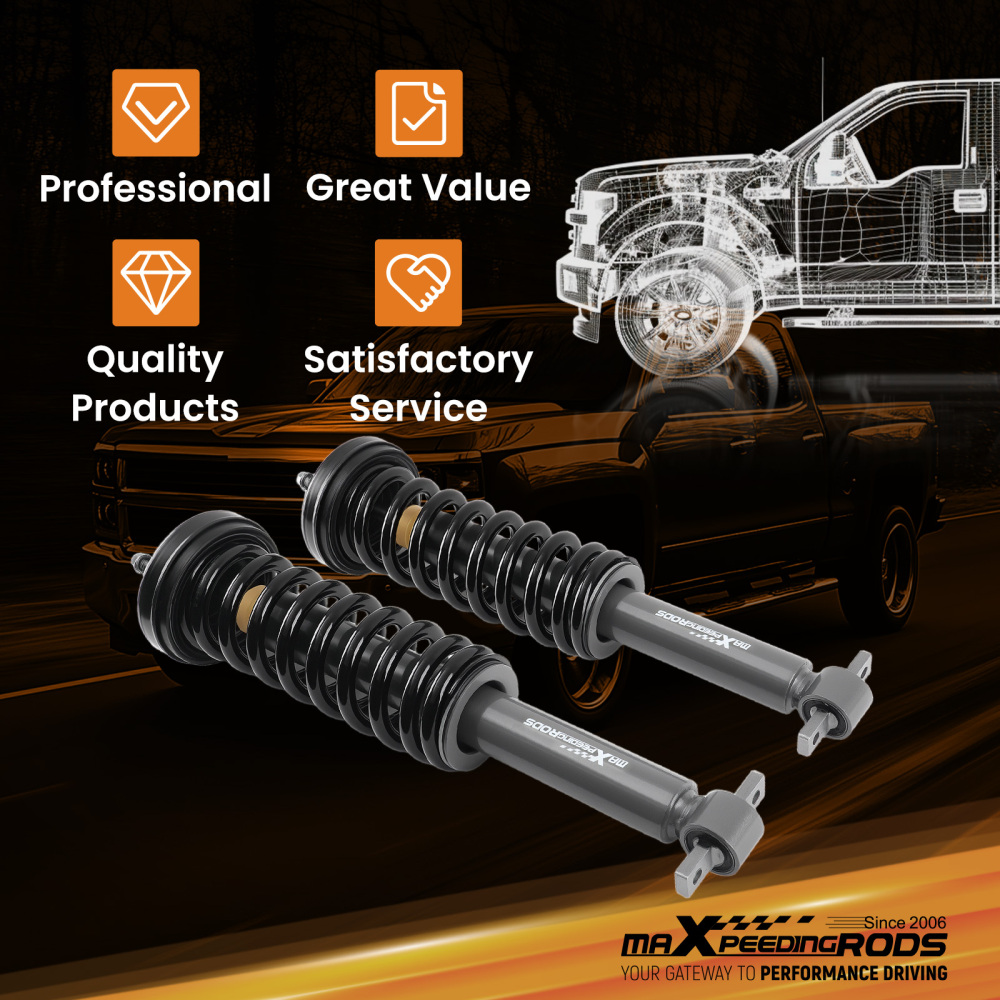 3 Front Lifted Struts Loaded Leveling Struts compatible for Ford F-150 4WD 2014-2025