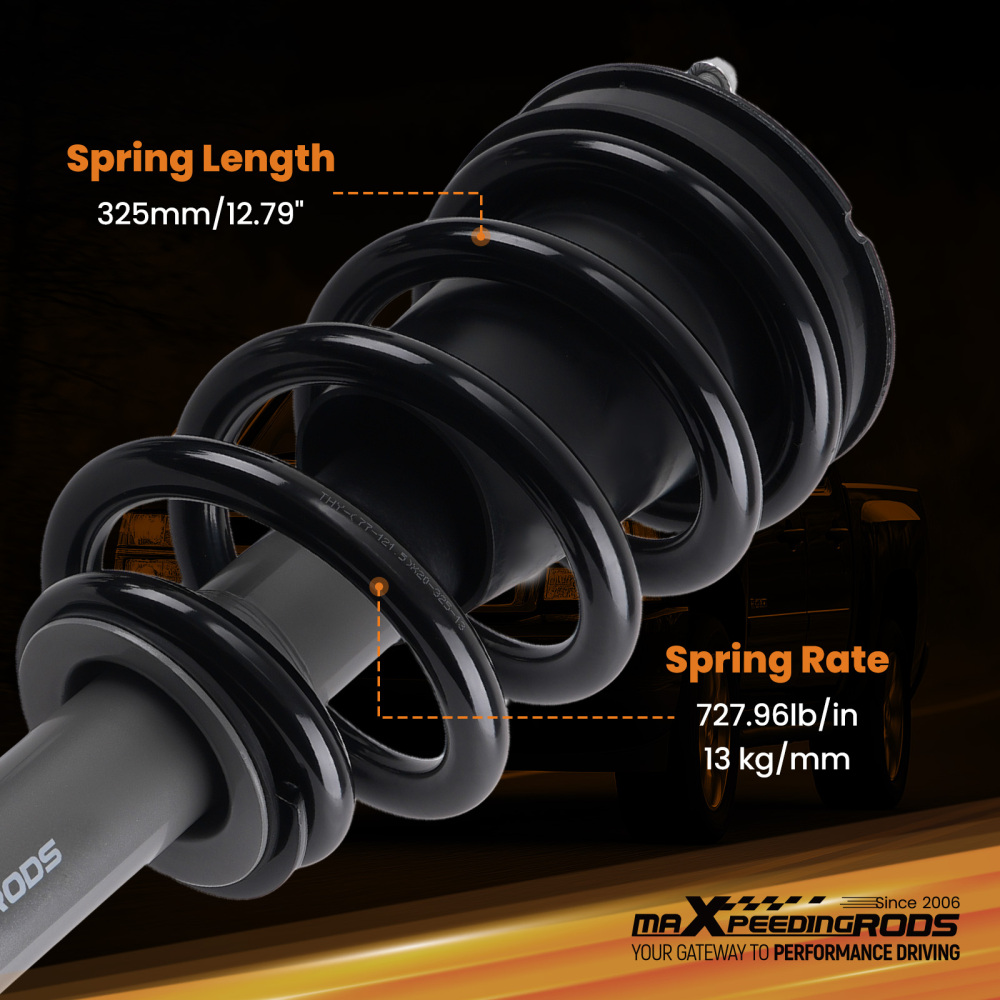 3.5 Front Lift Strut compatible for Chevy Silverado 1500 2014-2018 4WD w/ Spring