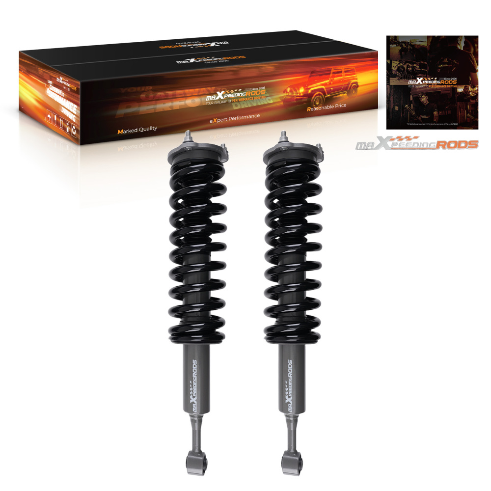 2 Inch Front Lift Shock Strut compatible for Toyota Tacoma 2WD/4WD 2005-2023 Pair Kit