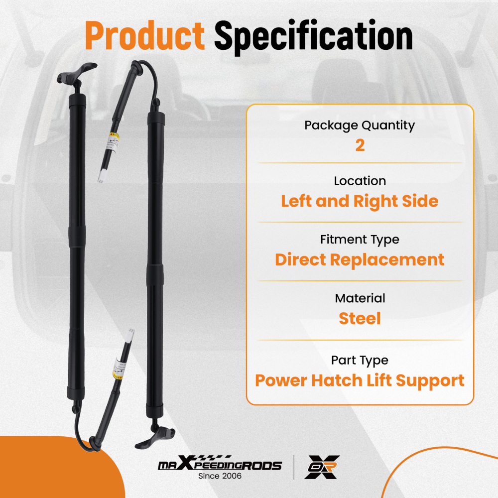 2pcs Rear Hatch Lift Support Rear compatible for Toyota Highlander 2014-2019 6891009120