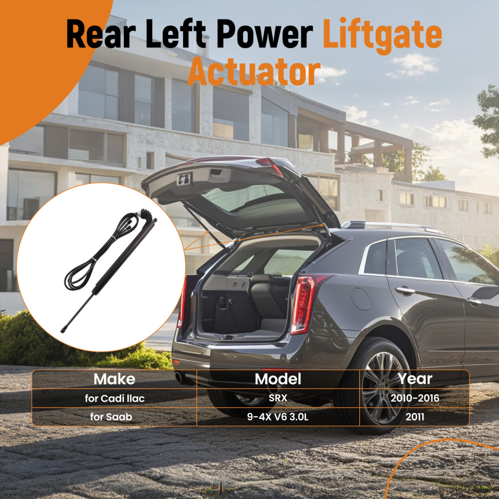 Left Power Liftgate Actuator compatible for Cadillac SRX 10-16 compatible for Saab 9-4X 3.0L 2011 20928645