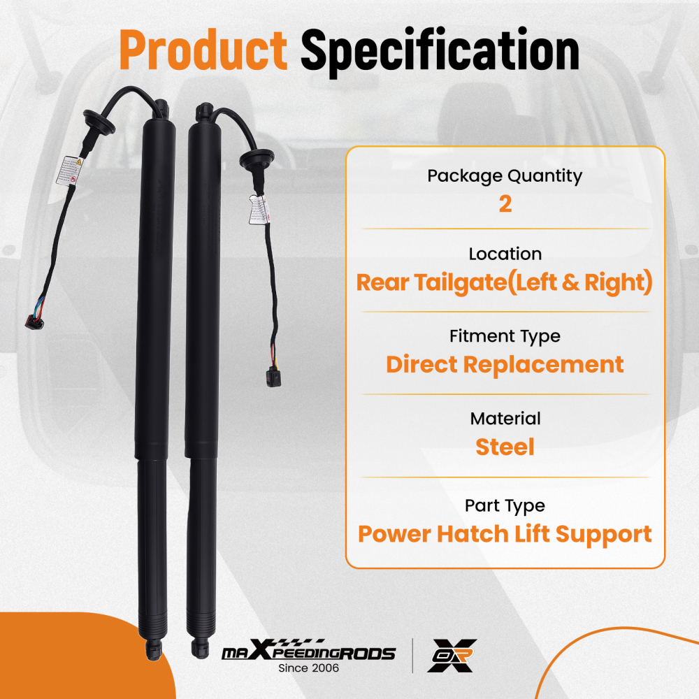 Rear Electric Tailgate Gas Struts compatible for Volvo XC40 536 Boot Lid Support 2019-2022