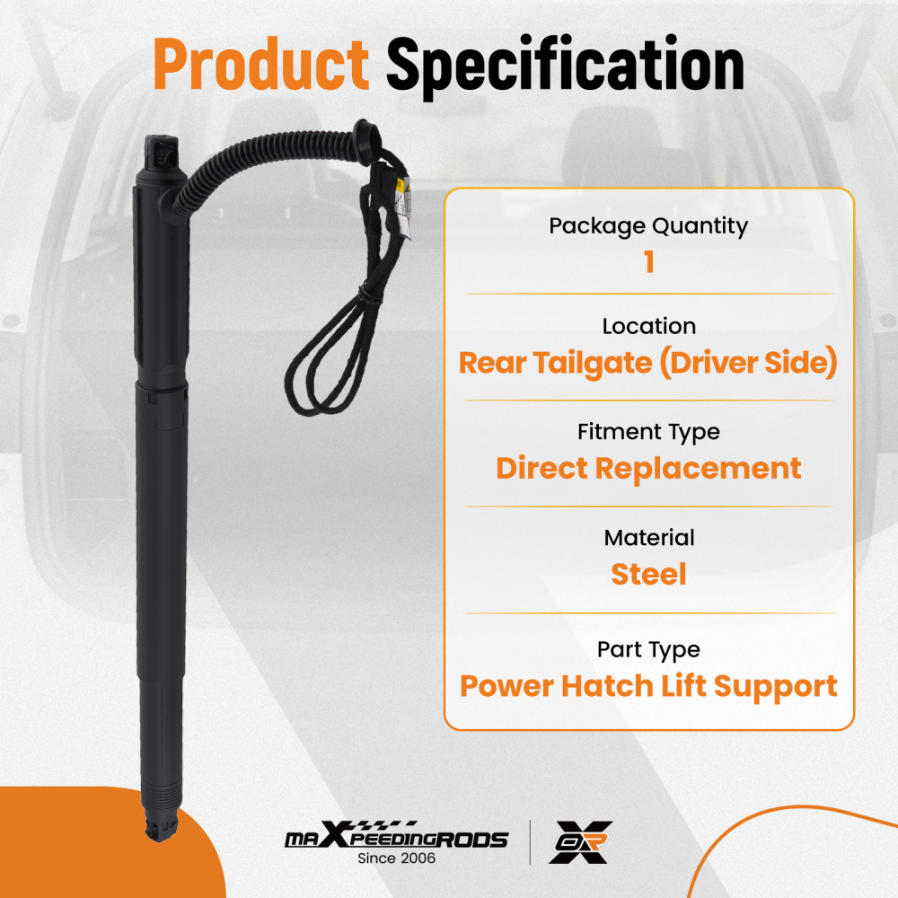 Tailgate Hatch Power Lift Support Rear compatible for BMW X6 M E71 2010-2014 51247332697