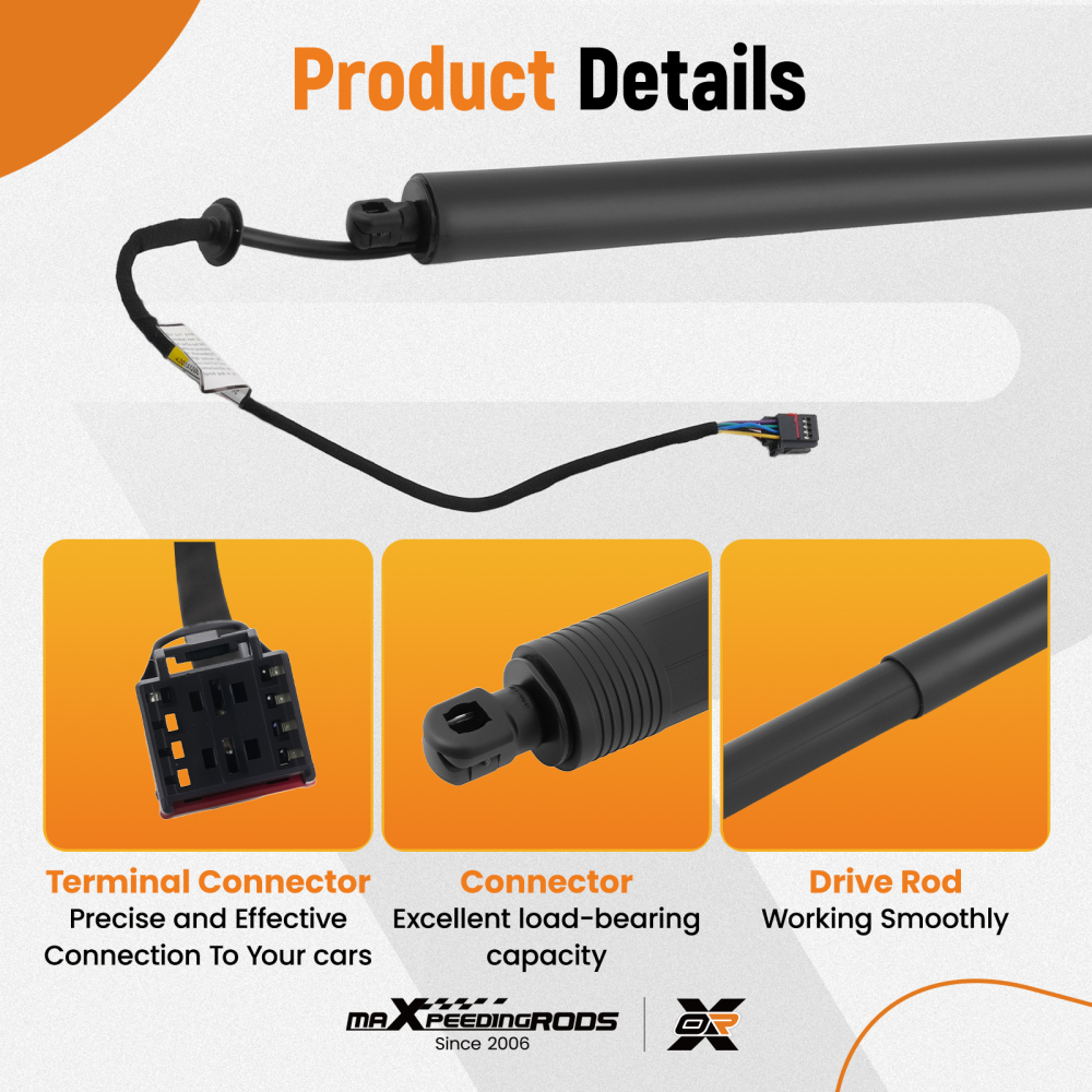 Boot Hatch Lift Support compatible for Jaguar F-Pace Rear 2017-2019 HK8370354AA 615057