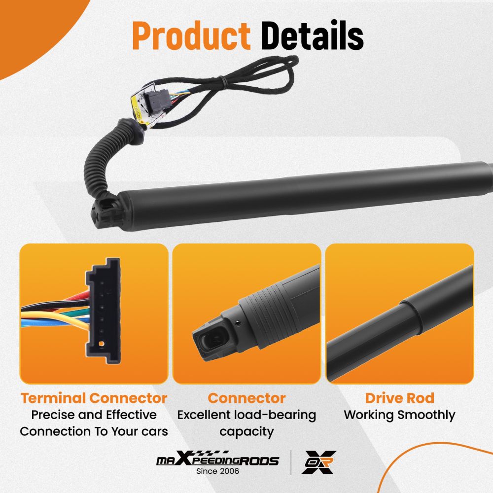 Electric Powered Rear Left Tailgate Strut compatible for BMW X4 2013-2018 51247339431