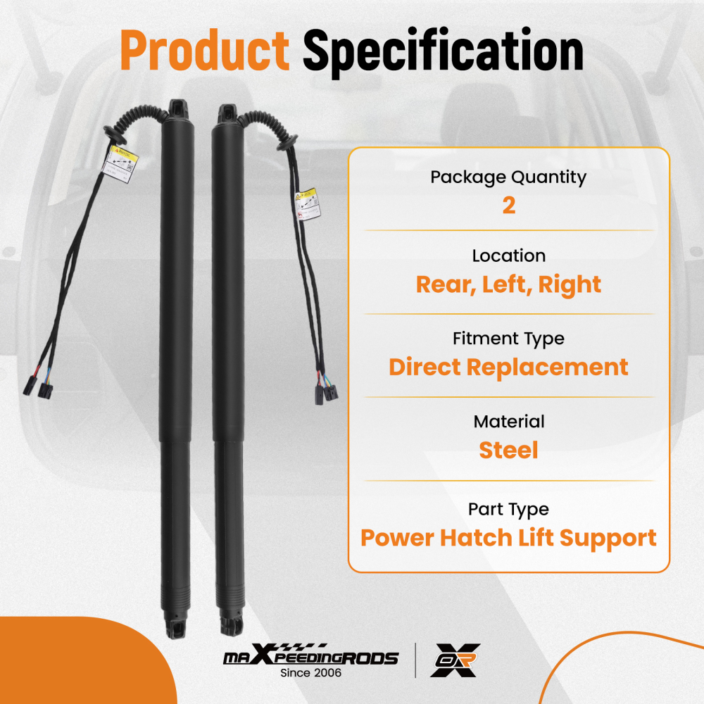 Rear Boot Hatch Power Lift Support compatible for Skoda Superb 2010-2015 3T9827851A Pair
