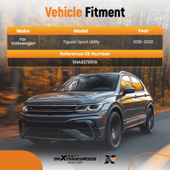 Tailgate Lift Support Rear Tailgate compatible for VW Tiguan 2018-2020 5NA827851A 2x Steel