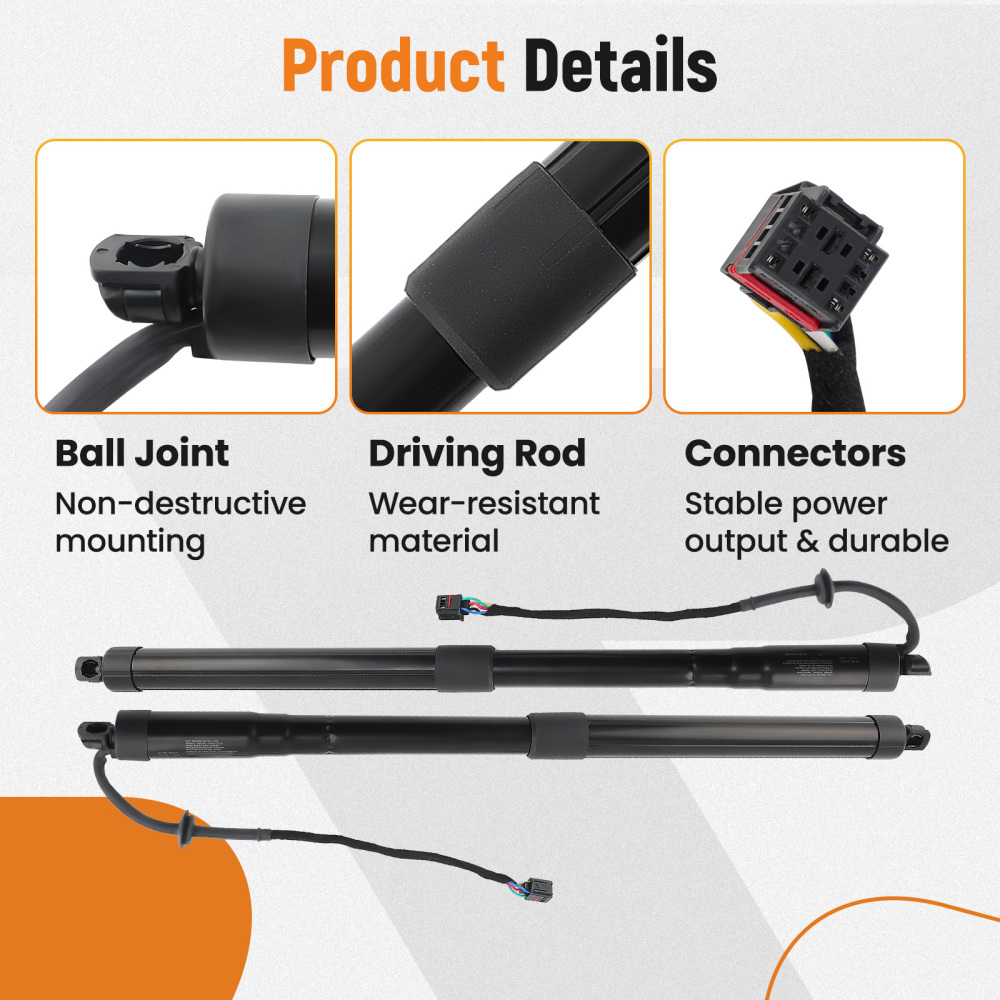 Pair Rear Left + Right Trunk Lift Support Shocks compatible for Hyundai Santa Fe 2013-2019