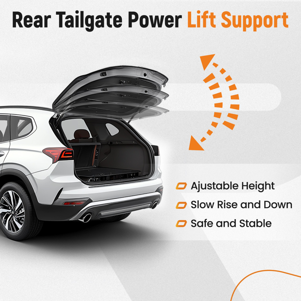 Pair Rear Left + Right Trunk Lift Support Shocks compatible for Hyundai Santa Fe 2013-2019