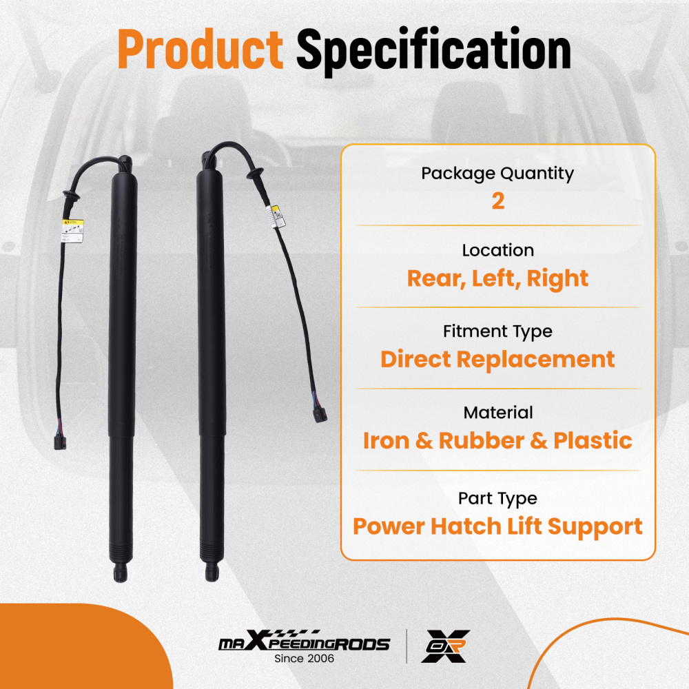 Boot Hatch Lift Strut compatible for Hyundai Tucson 2016-2019 81770D3100 Rear Power 2PCS