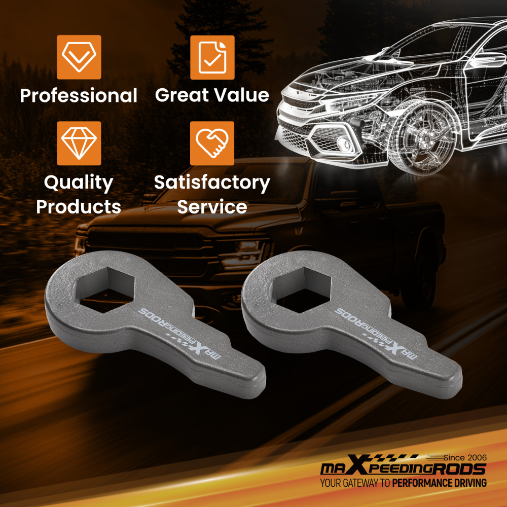 2 Front Lift Torsion Key compatible for Chevy Tahoe K1500 compatible for GMC Yukon 1988-1999 Forged