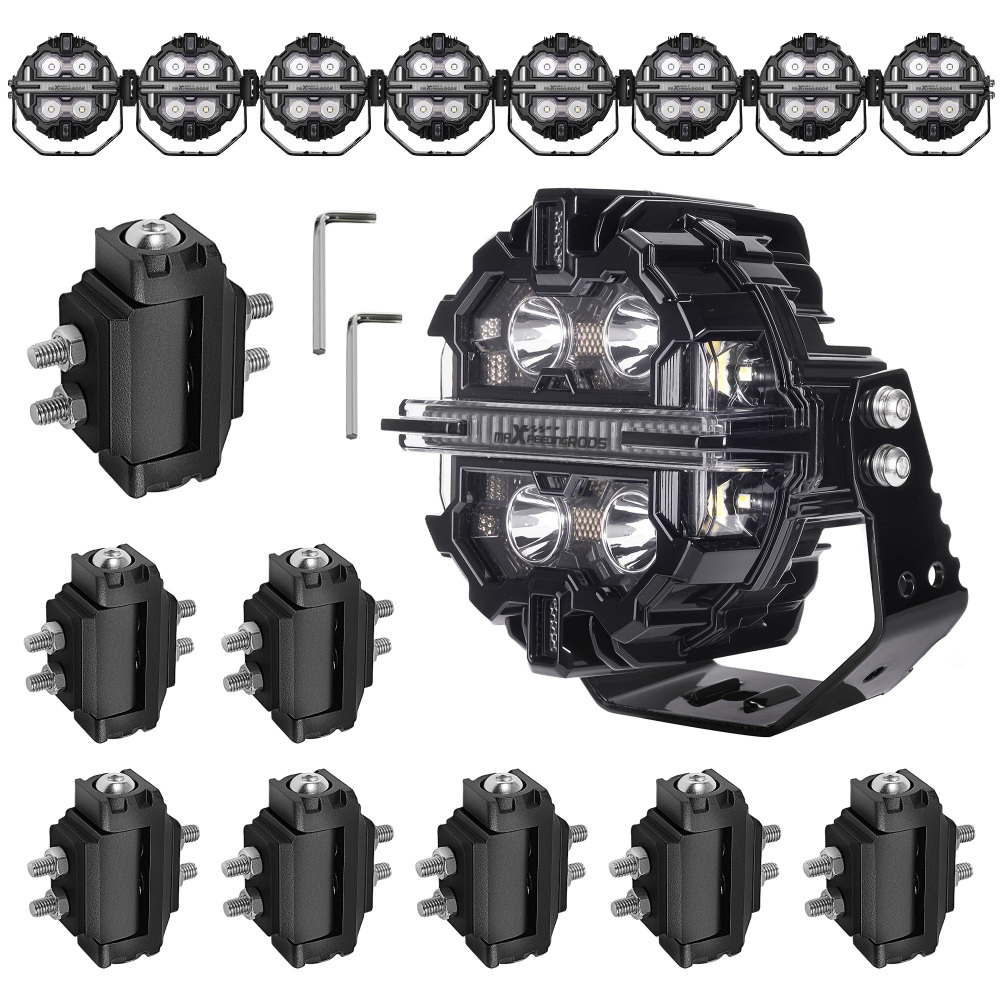 8PCS LED Light Mounting Bracket For maXpeedingrods Crosshair 5inch Pod Lights