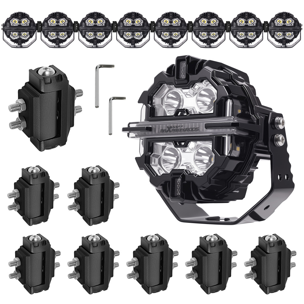 8PCS LED Light Mounting Bracket For maXpeedingrods Crosshair 5inch Pod Lights