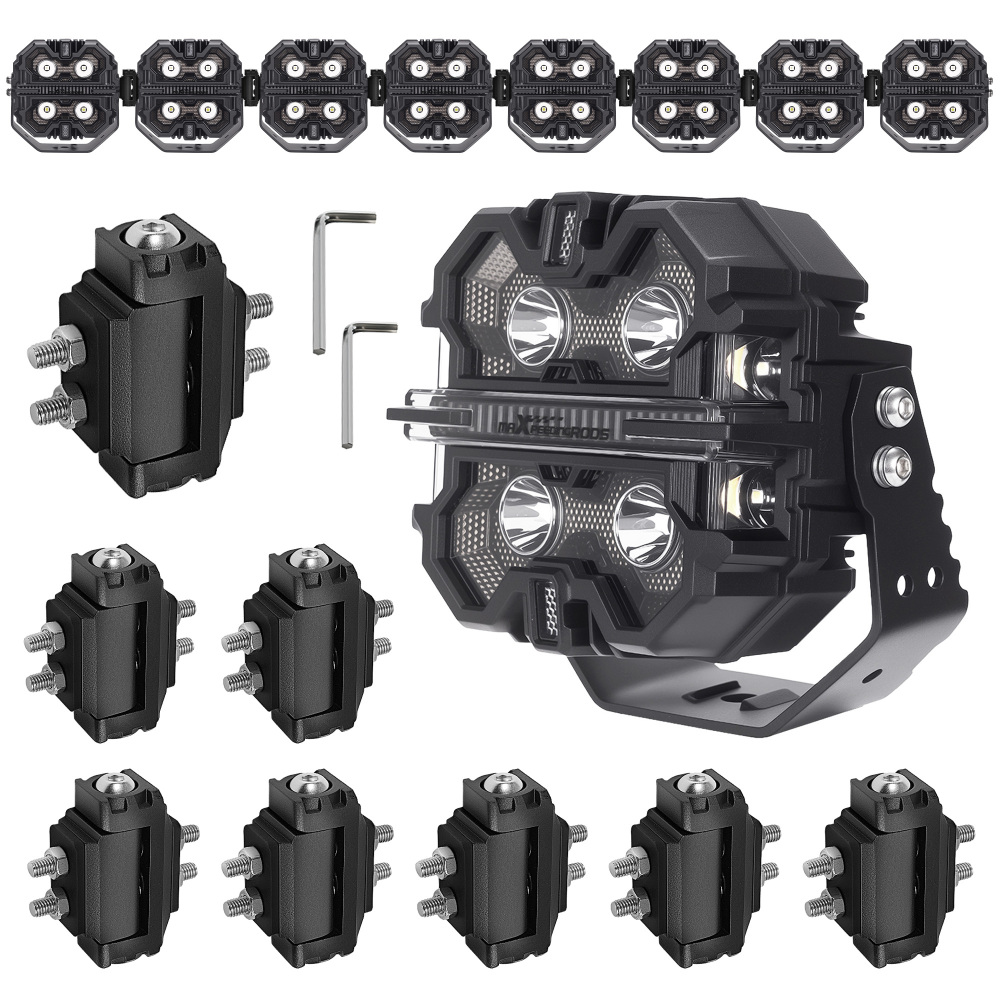 8PCS LED Light Mounting Bracket For maXpeedingrods Crosshair 5inch Pod Lights