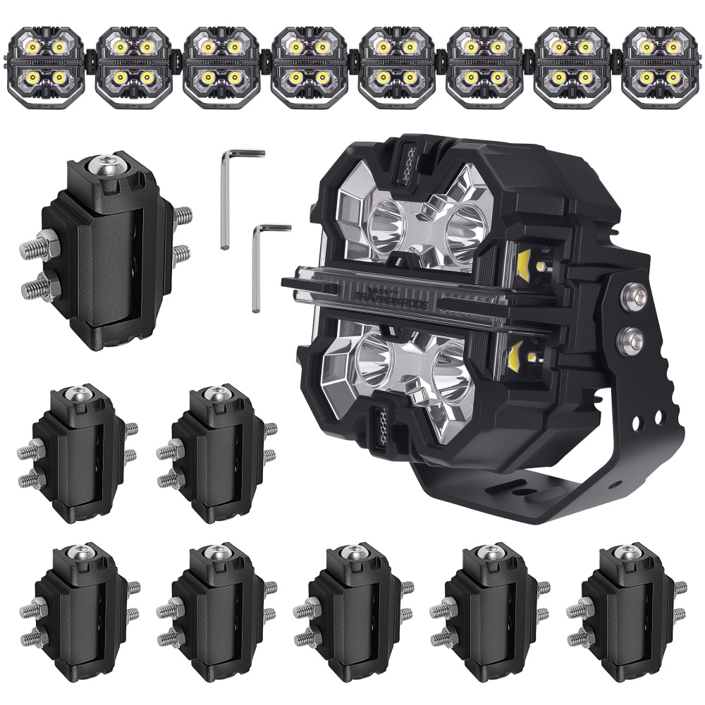 8PCS LED Light Mounting Bracket For maXpeedingrods Crosshair 5inch Pod Lights