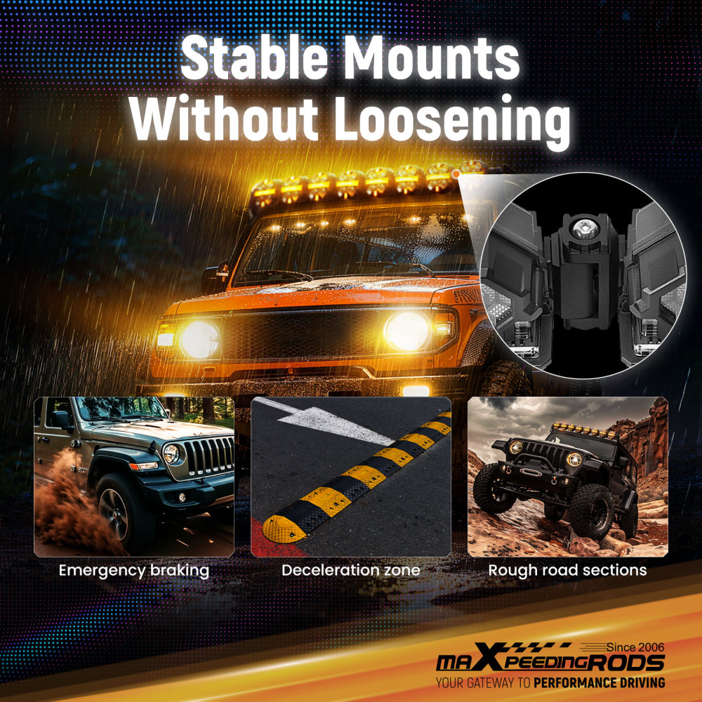 8PCS LED Light Mounting Bracket For maXpeedingrods Crosshair 5inch Pod Lights